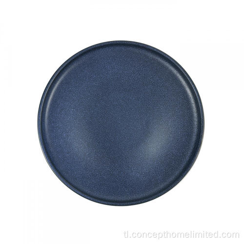 Stoneware Dinner Itakda sa Dark Blue Matt Tapos na